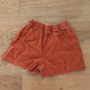 Elizabeth Suzann Terracotta Elastic Shorts